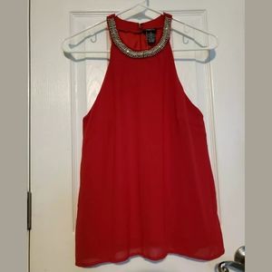 Forever 21 Red Sleeveless Top, size small
